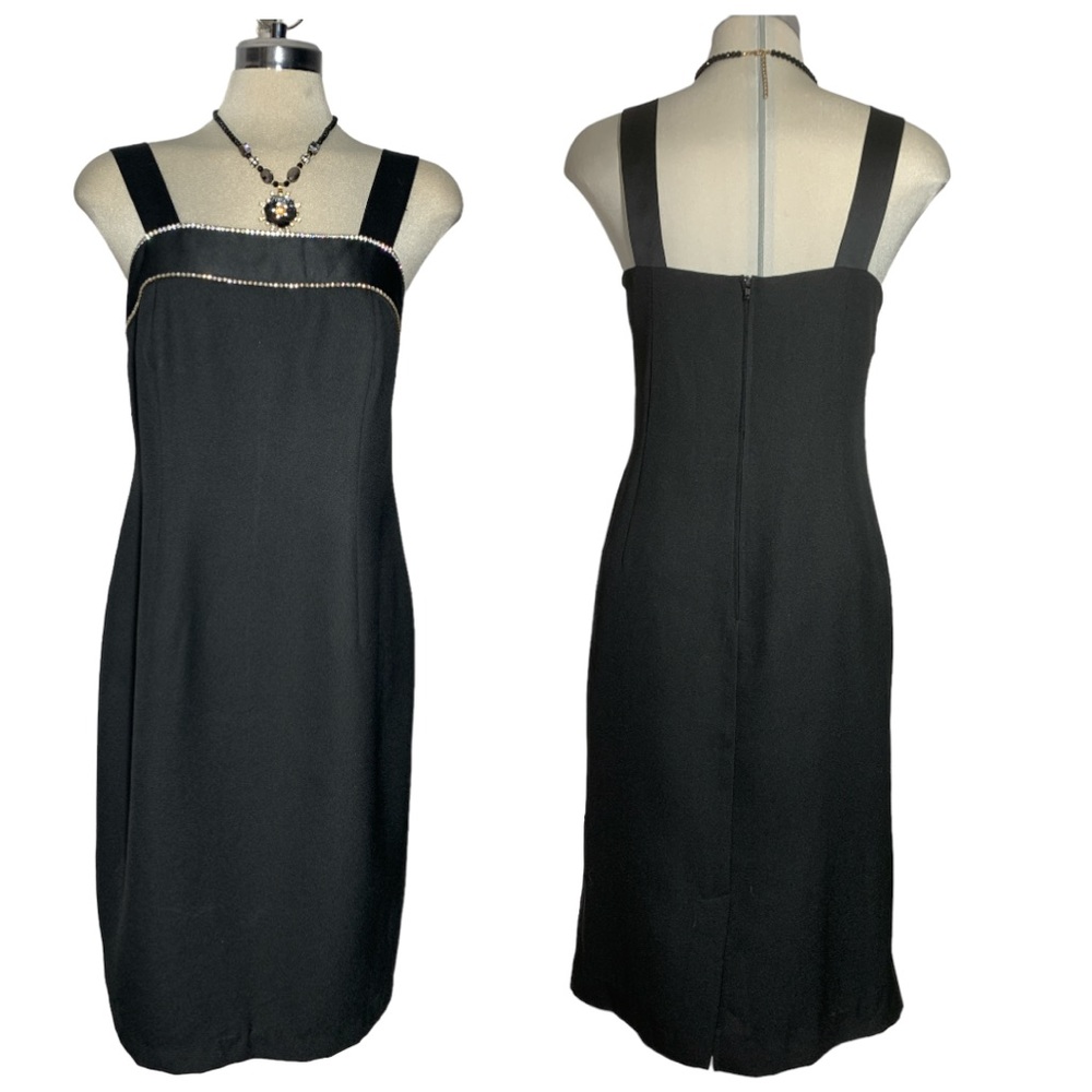 Ónix Nite Black Strapless with Straps  MIDI Dress Size L